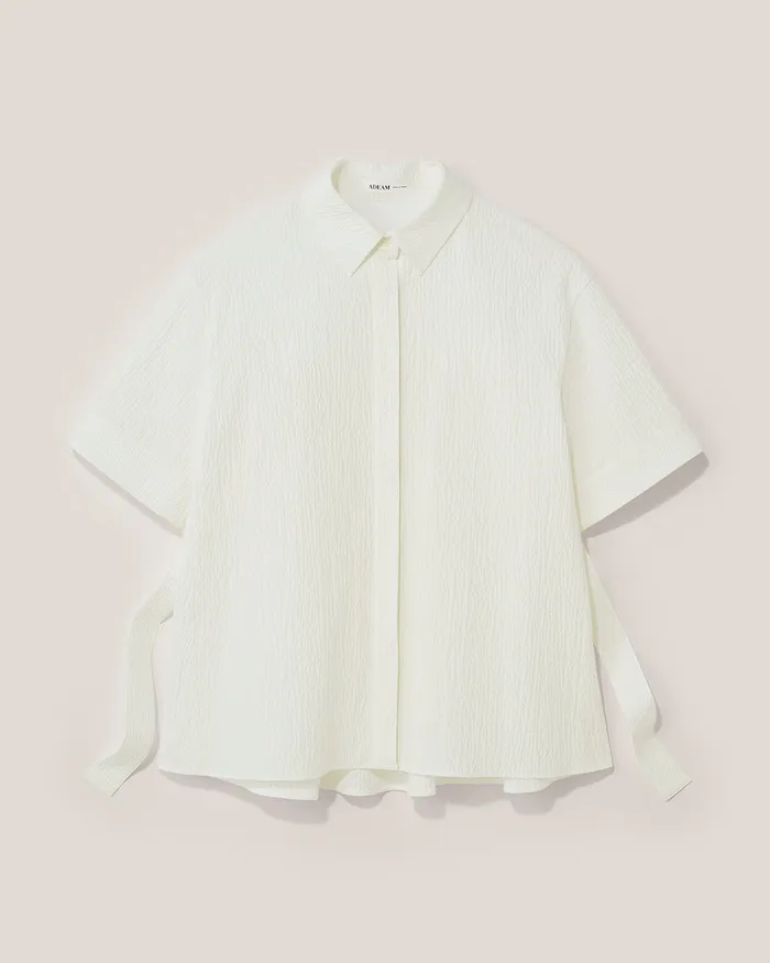 White Martina Shirt ADEAM Rings White Martina Shirt ADEAM Rings