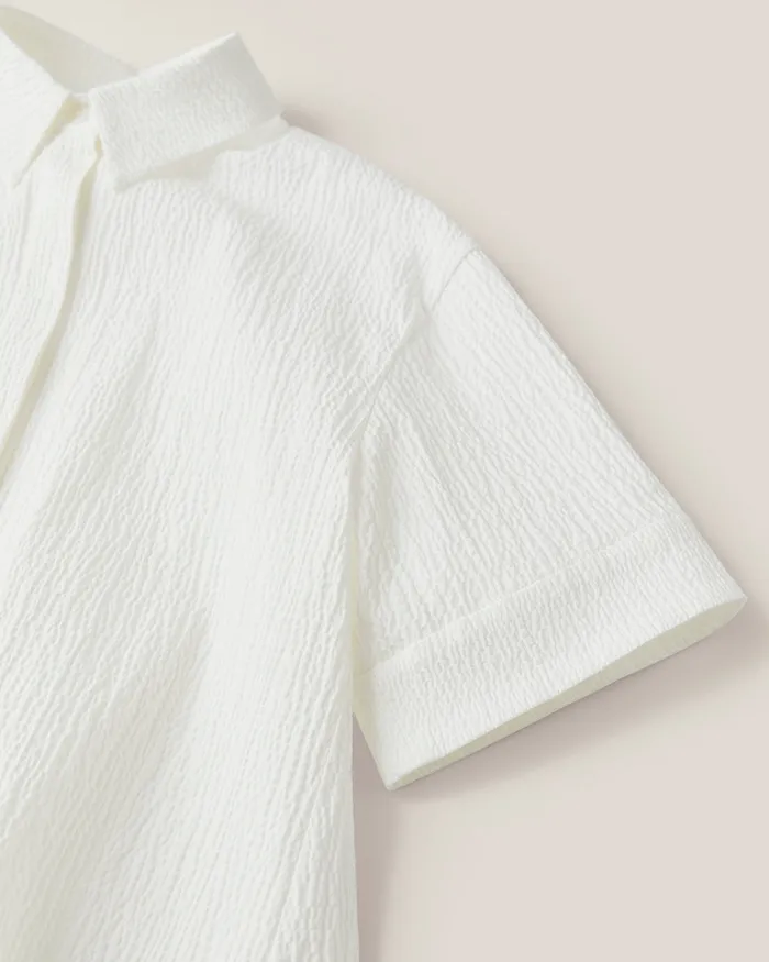 White Martina Shirt ADEAM Rings White Martina Shirt ADEAM Rings