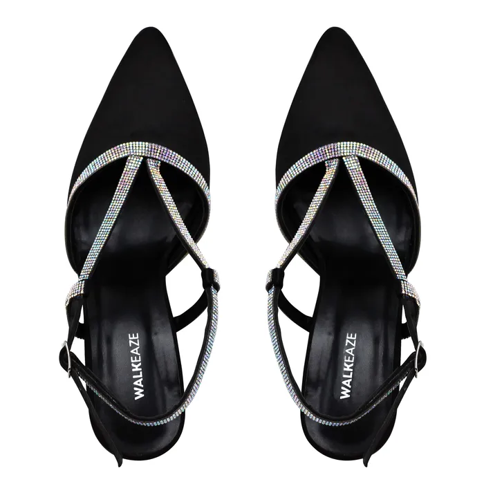 Women Formal Court Shoes 74650S Walkeaze Earrings