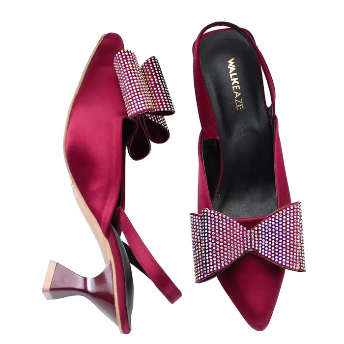 Women Formal Court Shoes 74871S Walkeaze Earrings